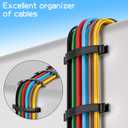 3 x XHF 30pcs Adhesive Cable Wire Clips Black, Outdoor Cable Management Wire Organizer Cord Holder for Under Desk, Car, Wall, TV PC Ethernet Cable