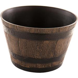 Tree Pattern Resin Flower Pot 9 Inch Decorative Planter Bowl for Indoor Outdoor Garden Balcony Small Bonsai Succulent Plant Pot (23X23X14.8CM, As Shown1)