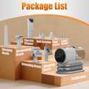 AIRROBO Dog Grooming Vacuum and Kit with Clipper Nail Trimmer Grinder, 12000Pa Pet Vacuum for Shedding Grooming, 2L Large Capacity Dog Hair Vacuum with 8 Pet Grooming Tools, PG100 Plus (Light Gray-8-in-1)