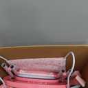 deAO Baby Doll Accessories12-14 Doll Playset with High Chair Crib Bed Play Mat Storage Bag Handbag - 6 in 1 Pink Dolls Playset with Furniture Gifts for Girls