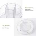 360 Rotating Makeup Organizer Clear Lazy Susan Organizer for Vanity, Cosmetic Display Cases for Bathroom Countertop, Makeup Storage Organizer, Desktop Dresser Sundries Storage Boxes