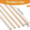 3 x 300 Pcs 12" x 0.1" Square Dowels Rods Balsa Wood Sticks Balsa Wood Strips Wooden Dowel Rods Hardwood Square Dowels Unfinished Wooden Strips Craft Sticks for Craft Projects DIY Models Making Supplies