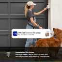 myQ Smart Garage Door Video Keypad with Wide-Angle Camera,Customizable PIN Codes,and Smartphone ControlTake Charge of Your Garage Access Works with Chamberlain, LiftMaster and Craftsman openers,White