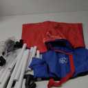 Portable Cornhole Set PVC Framed Corn Holes Outdoor Game Set with 2 Cornhole Boards, 8 Cornhole Bean Bags and Carrying Case, Camping Games Indoor Outdoor for Kids and Adults, Travel Camping Accessory (Red & Blue Framed)