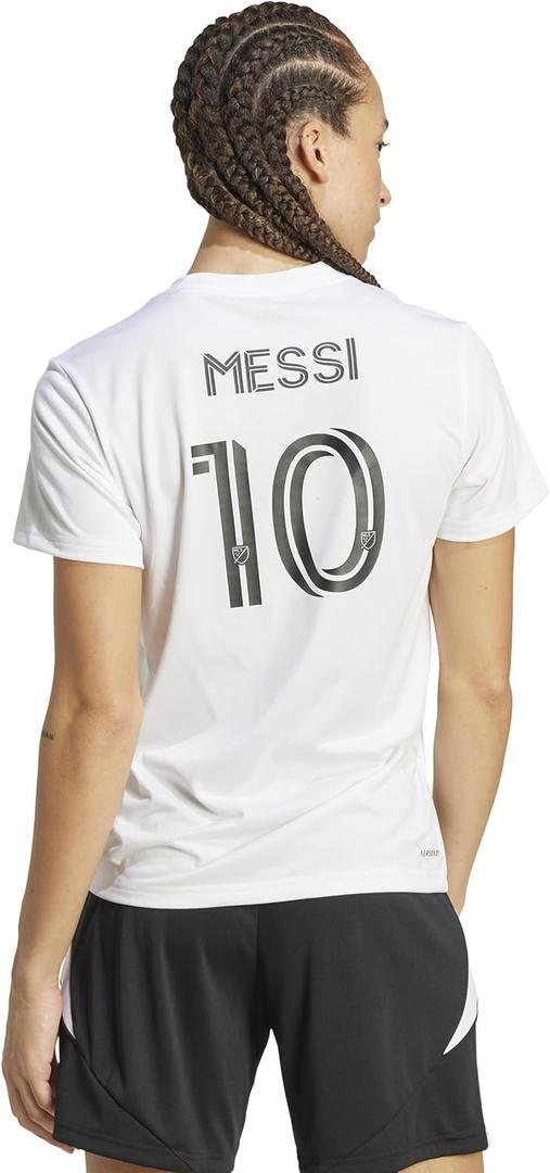 Adidas MLS Womens Inter Miami Cf Messi Fan Jersey (Medium Tall, White)