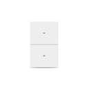 2 x Smart Light Switch Need Neutral Wire,FCC Certified,2.4GHz WiFi Push Button Switch Compatible with Alexa,APP Control Compatible with Tuya/Smart Life,White 2 Gang
