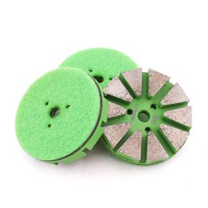 3 Inch Metal Diamond Floor Polishing Pad Grinding Pads for Tile Stone Marble Concrete Granite Sanding Disc(Grit 30-3pcs)