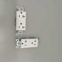 BESTTEN 10 Pack 20 Amp Decorator Wall Receptacle Outlet, Non-Tamper-Resistant, 20A/125V/2500W, Residential and Commercial Use, UL Listed, White