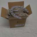 Shimeyao 10 Pcs Horseshoe Bulk Cast Iron 4.5 x 4.3 Inch Horseshoes for Adults Wall Hung Good Luck Handmade Decorations Horse Theme Party Wedding Birthday Supplies (Silver)