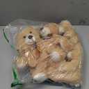 Teddy Bears Bulk 5 Packs 13.5 Inches Small Stuffed Bears Pack for Christmas Valentines Baby Shower Party Decorations Centerpieces Favors Light Brown