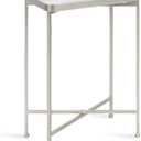 Kate and Laurel Celia Modern Mirrored Tray Side Table, 18 x 12 x 26, Silver, Foldable Rectangular End Table for Storage and Display