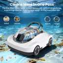 (2026 Upgrade) Cordless Robotic Pool Cleaner, Automatic Pool Vacuum for Above Ground & Inground Pools, 180-Min Runtime, 3L Basket for Leaves & Debris, Auto-Parking, Powerful Suction up to 2200 Sq.Ft