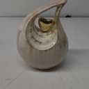 Teardrop Heart Urn for Human Ash| Cremation Urns Ashes |Urn for Human Ashes | Decorative Cremation Urn | Large | 2.5 Litre Capacity | White - Golden