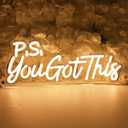 SYLHOME You Got This Led Neon Light Sign Bedroom Office Desk Shelf Wall Sign Decor Encouragement Birthday Wedding Party Decor USB 15.75"X6.3"