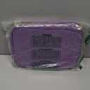 Sewing Organizer Bag - 11.5"x8"x6" Double-Layer Sewing Box with Storage for Scissors, Thread, Pins, Needles, Clips (Purple)