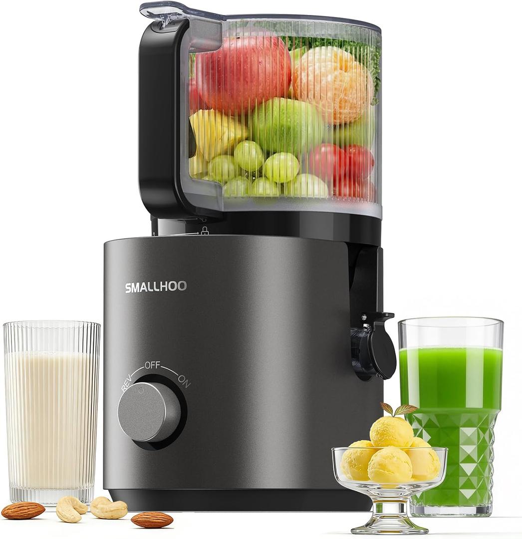 3-in-1 Juicer Machines, Cold Press Juicer 7 Large Chute & 120oz for Whole Vegetables & Fruits, High Juice Yield | Nut Milk | Natural Sorbet, Sliver