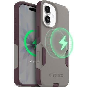 OtterBox iPhone 17 (Only) Commuter Series Case Built-in MagSafe Thin, Dual-Layer, Pocket-Friendly, Port Cover 50 Shades of Kinda Purple
