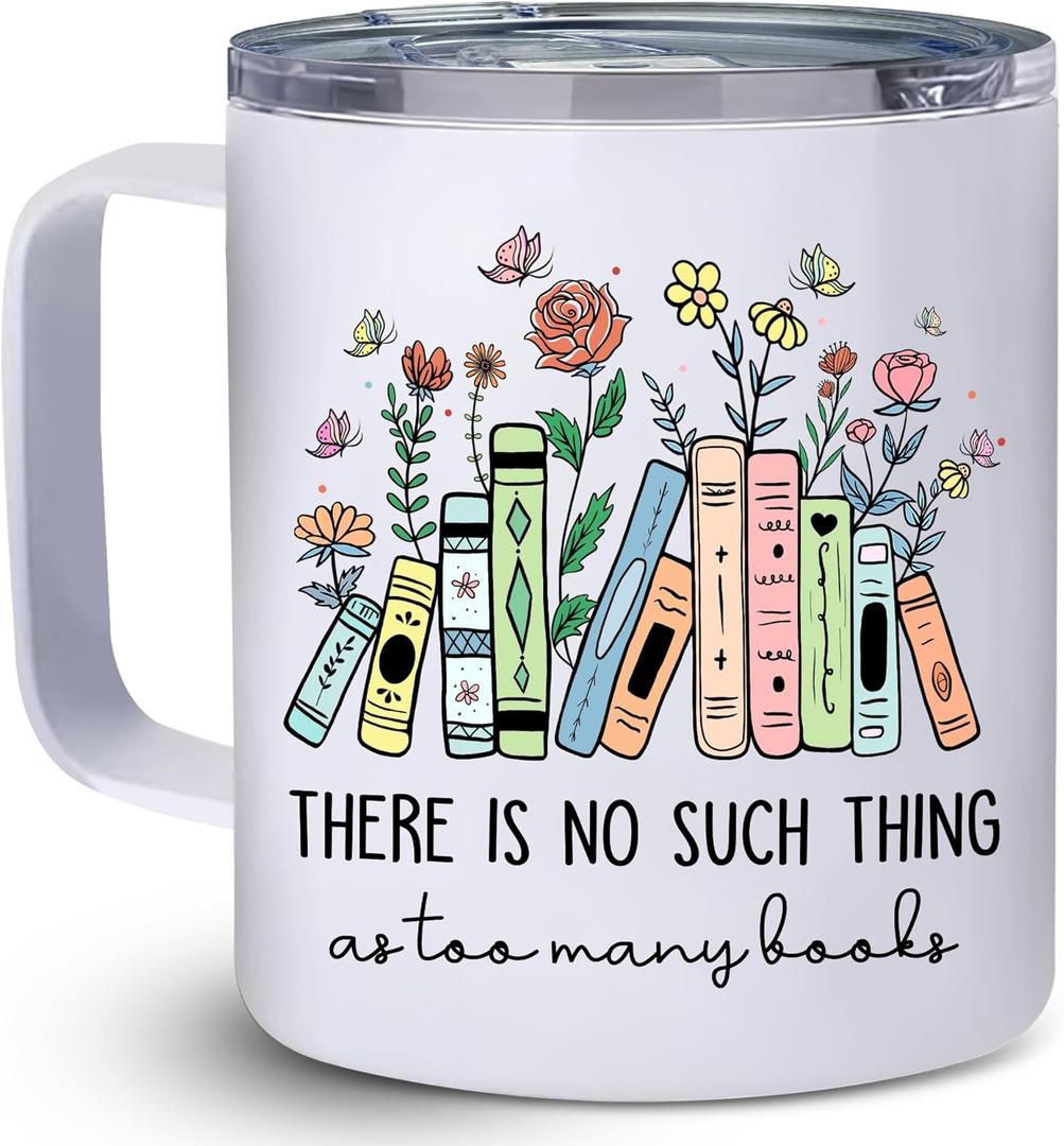 Book Lover Gifts - Books Lover Coffee Mugs - There Is No Such Thing Mug - Christmas Cup For Book Lovers - Librarian, Library Mug For Women - Bookish Gifts For Readers - Birthday Gift Bookworm