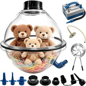 2-in-1 Balloon Stuffing Machine(Inflation + Deflating) With Pump & Expander Pliers (3 Filling Opening), Balloons Filling Tool Kit for Wedding Birthday Party Decoration Wrap Gift Bouquet