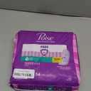 Poise Incontinence & Postpartum Pads for Bladder Leaks, 3 Drop Light Absorbency, Regular Length, 54 Count, 