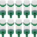 POPETPOP Automatic Bird Water Dispenser with Spill-Resistant Design 3.3-Inch Outlet Plastic Parakeet and Parrot Cage Feeder for Home and Aviary Use