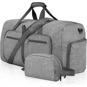 Felipe Varela Duffle Bag with Shoes Compartment and Adjustable Strap, Foldable Travel Duffel Bags for Men Women, Waterproof Duffel Bags (150L)