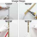 Peel and Stick Metal Molding Trim, Self-Adhesive Stainless Steel for Wall, Fireplace, Mirror Edging and Craft Decoration (Brushed Gold, 20ft x 0.6in)