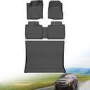 Hutisya-Floor Mats & Cargo Liner Set Fit for GMC Terrain 2012-2017 & Chevrolet Chevy Equinox 2012-2017 All Weather Protection Anti-Slip & Durable TPE Full Set Liners Automotive Accessories-Black