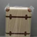 Coolife Luggage Set 3 Piece Suitcase Set Carry On Luggage PC Hardside Luggage TSA Lock Spinner Wheels Telescopic Handle (White)