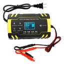 Automatic Smart Battery Charger 12V/24V | Pulse Repair Charger with LCD Display | Intelligent Mode Overvoltage Protection Temperature Monitoring for Car, Truck, Motorcycle, Boat, SUV, ATV