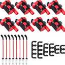 High Performance Ignition Coil Pack and Spark Plug Wire Set for Chevy Avalanche Silverado Express SSR Tahoe, for GMC Savana Sierra 1500 Envoy Yukon XL 4.8 5.3 6.0L, for Cadillac for Buick UF262 8Pcs