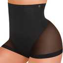 SHAPELLX Tummy Control Shapewear for Women High Waisted Body Shaper Underwear Compression Panty Invisible Girdle M