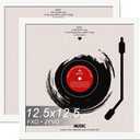 Fxojyvo Vinyl Record Frame for the Wall Display Album Cover, White 12.5 x 12.5 Frame for any 12 Inch LP Record with Cover - 2 Packs/White