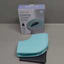 Jool Baby Folding Travel Potty Training Seat for Toddlers, Fits Round & Oval Toilets, Non-Slip Suction Cups, Includes Free Travel Bag (Aqua)