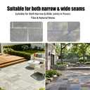 Ready-Mixed Sand & Resin Joint Mortar, Mixed Permeable High Strength, No Weeds, Safe High Pressure Cleaning, Suitable for Both Narrow & Wide Joints in Pavers, Tiles & Natural Stone Basalt