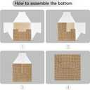 Burlap Print ONE Boxes for 1st Birthday Decorations Boho First Birthday Decorations Gender Neutral 3 Pcs ONE Balloon Box