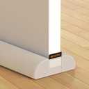 MAGZO Door Draft Stopper, 30 Inch Adjustable Under Door Gap Filler, Fits 26'' - 30'' Bottom Widths, Seals Gaps up to 1.7", Soundproof Sweep Blocks Air, Noise, Light, Beige