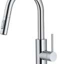 KRAUS Oletto Single Handle Pull Down Kitchen Faucet with QuickDock Top Mount Installation Assembly in Chrome, KPF-2620CH