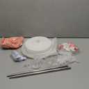 Kasyat 2 Sets Pink Bow Birthday Party Decorations Bow Balloon Centerpieces for Tables Coquette Birthday Pink and White Balloon Stand Kit for Bridal Princess Party Decorations