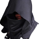 Cyberpunk Rogue Cowl Hood Scarf, Winter Neck Warmer Costume Hooded Cape Hat for Halloween Cosplay and Daily Wear