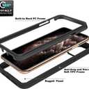 Black Retro Vintage USA American Flag Patriotic Design Compatible with iPhone XR Case for Boys Luxury Shockproof Rugged Cover Dual Layer Soft TPU + Hard PC Bumper Full-Body Protective Case