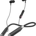 X9i Neckband Bluetooth Headphones – 200H Playtime, Real-Time Monitoring, LED Display, 7 EQ Modes, TF Card Support, Magnetic Earbuds, USB-C Fast Charging, Black