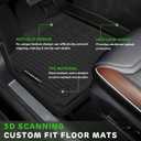 Floor Mats for 2027 Kia Telluride Gas 7/8 Seats (Not Fit Hybrid) Upgrade Trunk Mat with Backrest Mat All Weather TPE Floor Liners Fit for Kia Telluride Odorless Anti-Slip Full Set Car Accessories