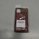 for iPhone 11 case Wallet with Card Holder for Women Men Shockproof Phone case with Keychain Ring Stand Leather Zipper Credit Card Slots-Deep Brown