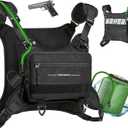 CEROBEAR Hydration Backpack Running Vest - Reflective Running Chest Pack with 2L TPU Water Bladder, Lightweight Breathable Water Backpack for Men Women, Ideal for Hiking Cycling Marathon