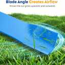 Aeagle High Lift Blade for AM100945 John Deere 38 inch Deck X300 240 245 GT242 LT150 STX38 F510 160 Replaces AM137324 AM141039 M153118 M84472 AM141041 AM100991 AM137326 M154159 2 Pack