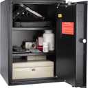 Barska Biometric Fingerprint Safe  Quick Access Security Safe with 2.5-Second Keyless Entry, Solid Steel Construction & Backup Key for Home, Office & Valuables Storage