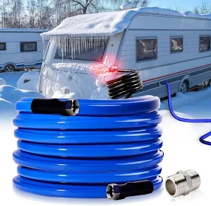 30FT Heated Water Hose for Rv,Heated Drinking Water Hose Antifreeze to -45°F,Great Rv Accessories for Campers,Livestock,Agriculture,Lead and BPA Free