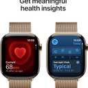 Apple Watch Series 11 [GPS + Cellular 46mm] Smartwatch with Gold Titanium Case with Gold Milanese Loop - M/L. Sleep Score, Fitness Tracker, Health Monitoring, Always-On Display, Water Resistant
