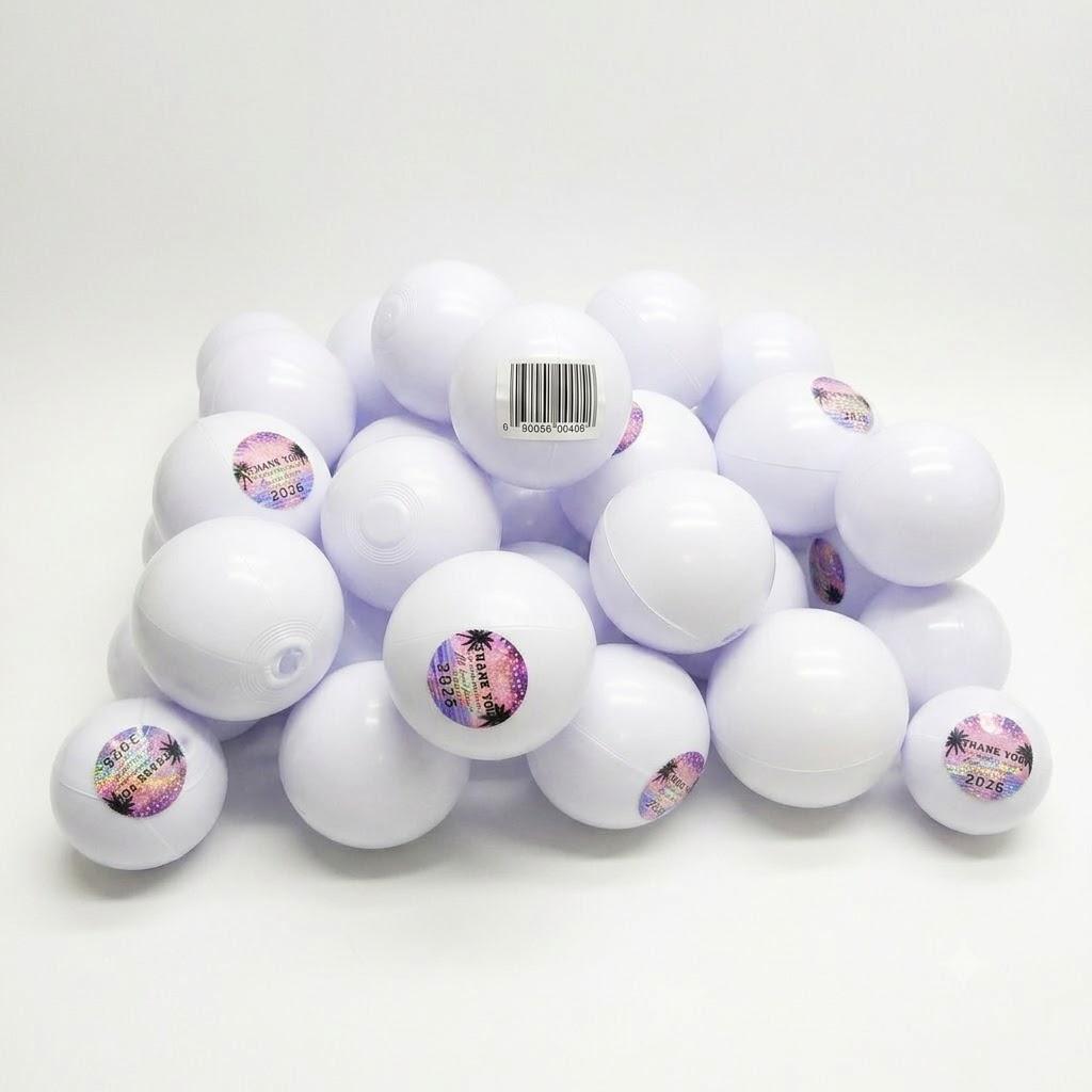 Mini White Inflatable Beach Balls  THANK YOU Class of 2026